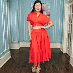 NWT Chloe Kristyn Estelle Red Women's Skirt